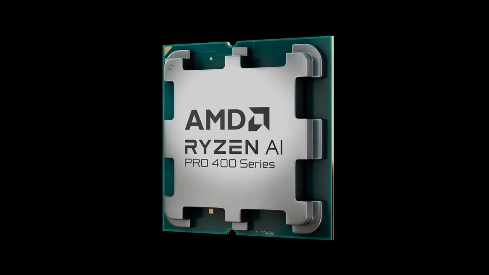 An AMD Ryzen AI PRO 400 Series desktop processor for AM5