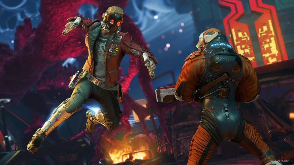 A scene from Marvel's Guardians of the Galaxy: Encore Edition
