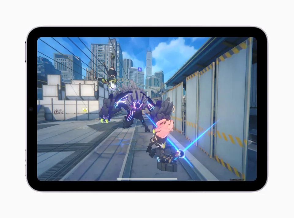 Zenless Zone Zero running on the iPad mini