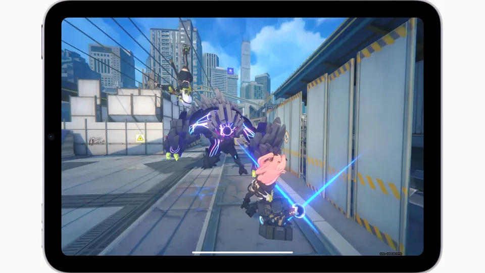 Zenless Zone Zero running on the iPad mini