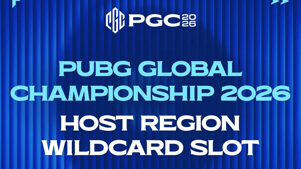PGC 2026 logo with the words PUBG Global Championship 2026 host region wildcard slot