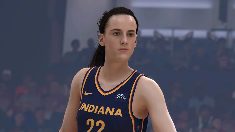 Caitlin Clark of the Indiana Fever in NBA 2K25, whose WNBA modes still work offline