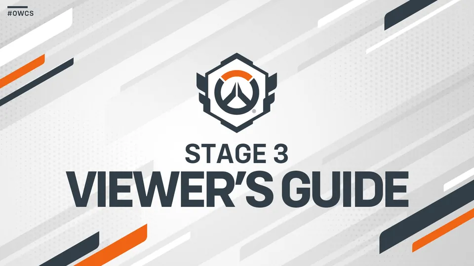 The OWCS Stage 3 viewer's guide header with the Overwatch Champions Series logo