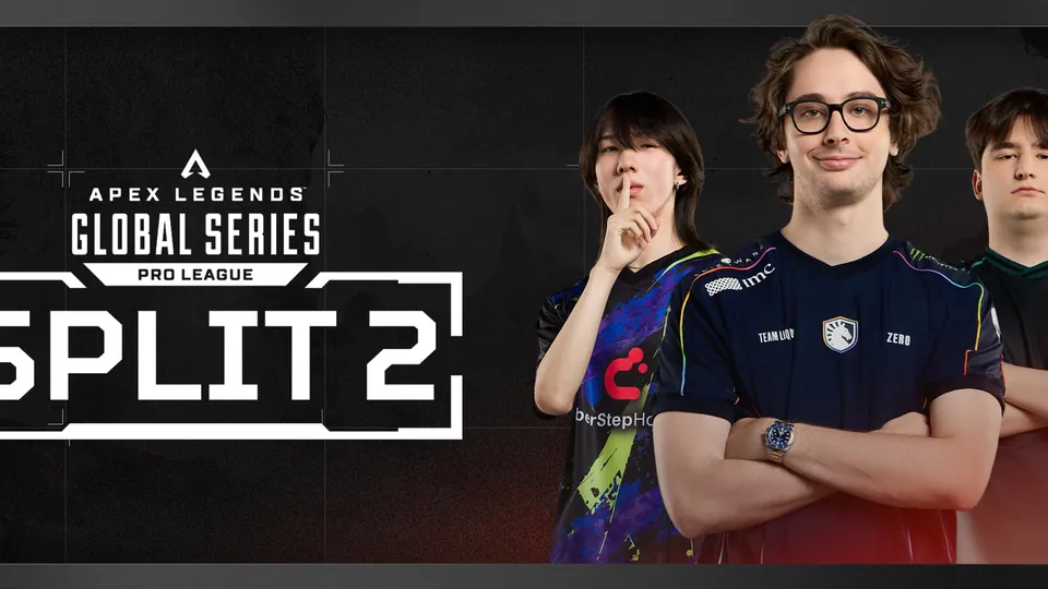 ALGS Split 2 Pro League key art with three pro players