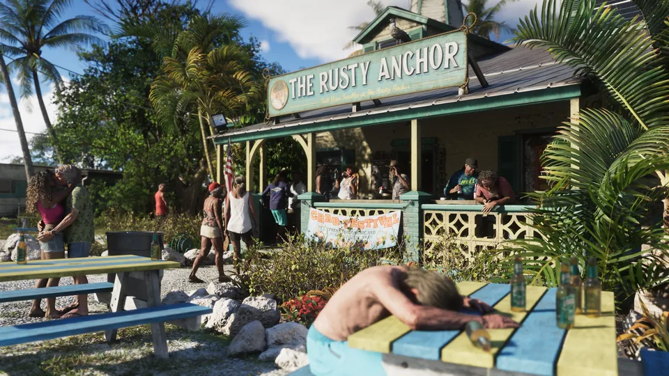 The Rusty Anchor bar in the Leonida Keys in GTA 6