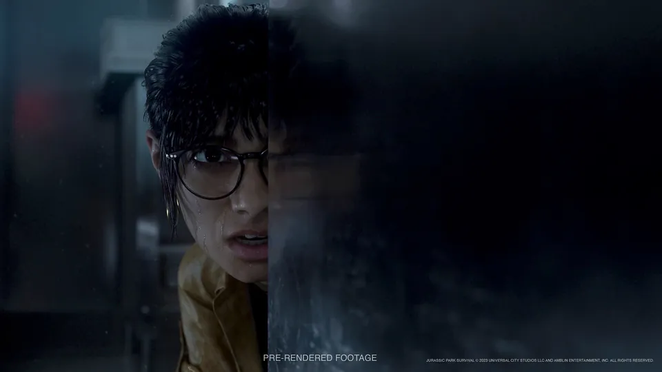 Dr. Maya Joshi hides in the dark in Jurassic Park: Survival