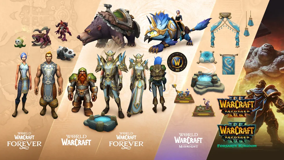 WoW Forever upgrade pack rewards: armor sets, mounts, pets and housing decor