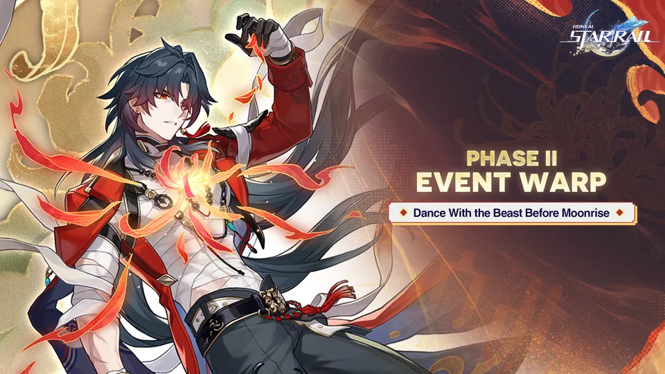 Honkai: Star Rail Version 4.6 Phase II event warp banner with Mortenax Blade surrounded by flames