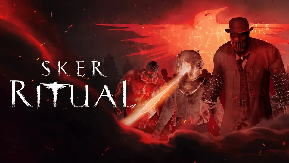Sker Ritual key art for the co-op survival shooter, free on Epic Games Store until Oct. 29