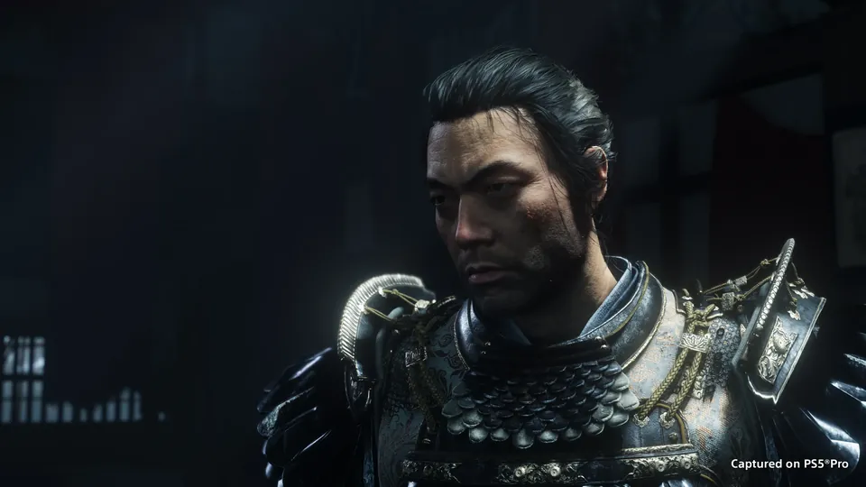 Jin Sakai, the hero of Ghost of Tsushima, in armor in Ghost of Yōtei: Most Wanted