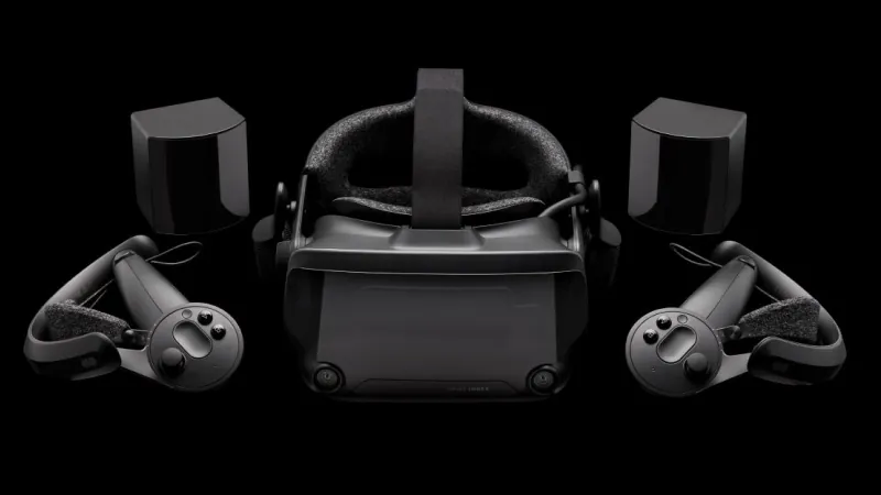 Valve Index headset, controllers and base stations