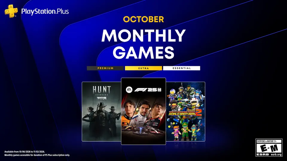 PlayStation Plus October monthly games: Hunt: Showdown 1896, F1 25 and Earth Defense Force: World Brothers 2