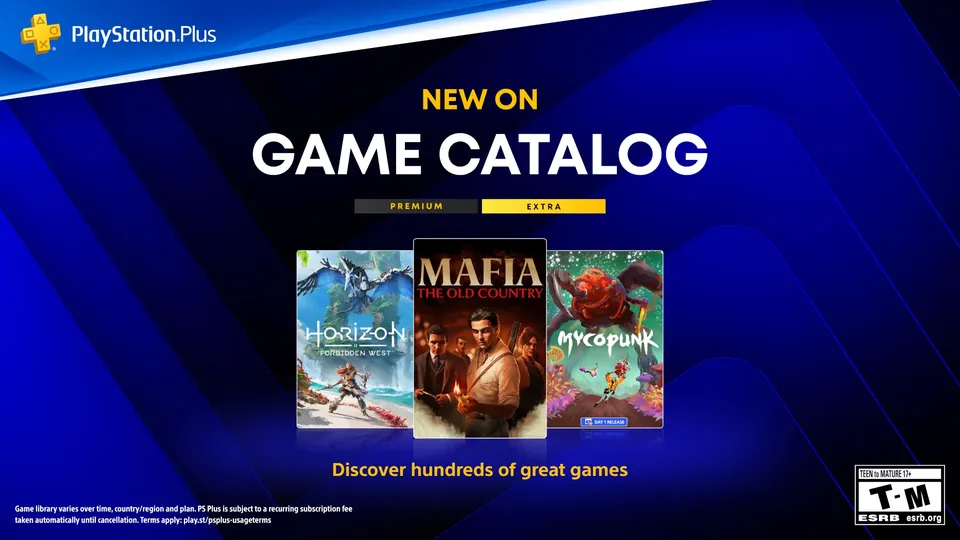 New on PlayStation Plus Game Catalog: Horizon Forbidden West, Mafia: The Old Country and Mycopunk