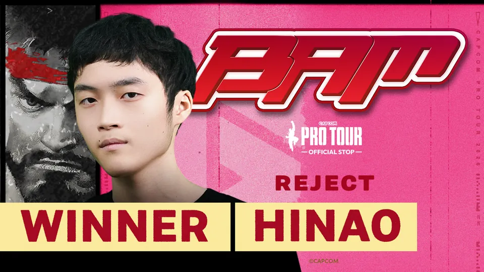 Hinao on the Capcom Pro Tour winner card for Battle Arena Melbourne 16